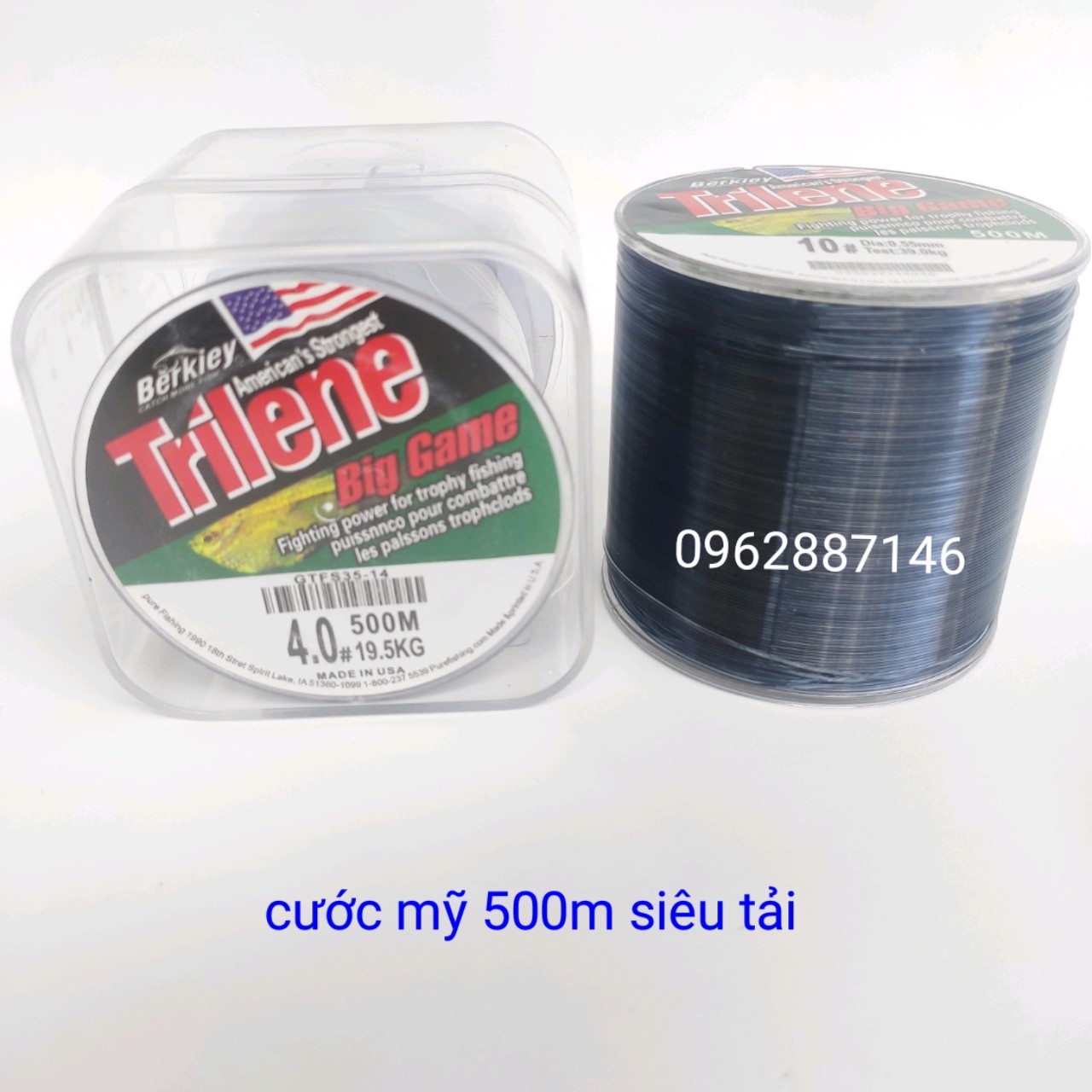 cước câu cá cước mỹ triline 500m siêu tải