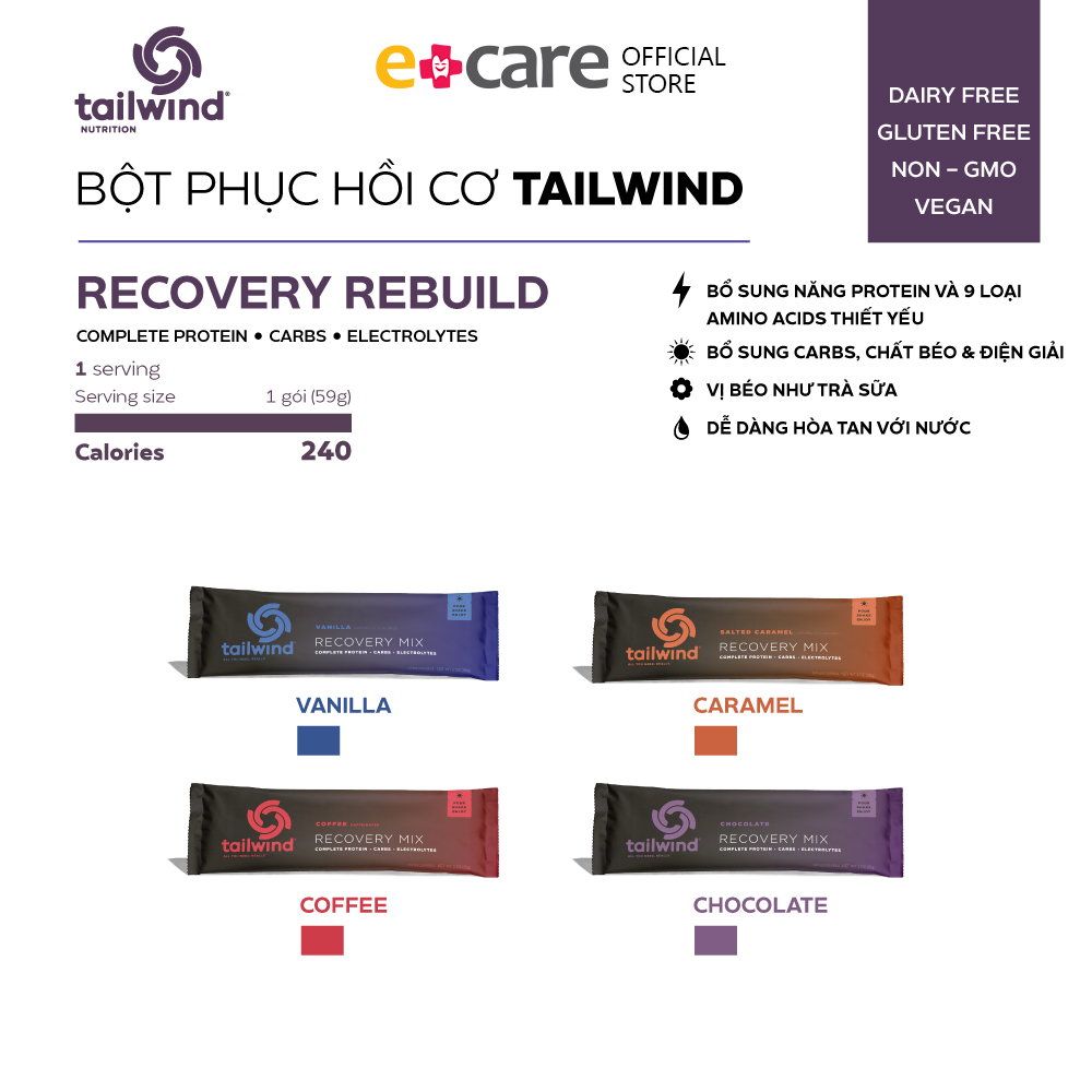Bột Phục Hồi Năng Lượng Tailwind Rebuild Recovery 1 serving