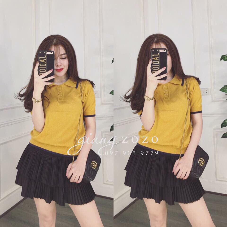 CHÂN VÁY XÒE 2 TẦNG DẬP LY HOT HIT