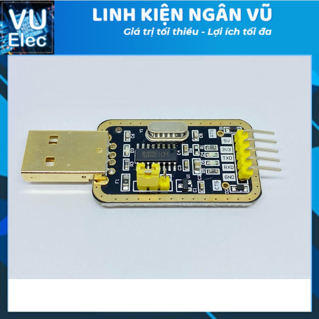 Usb to com ch340 mạ vàng