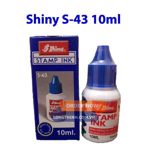 [HCM]Mực dấu Shiny (xanh dương/đỏ/đen/xanh lá) 10ml