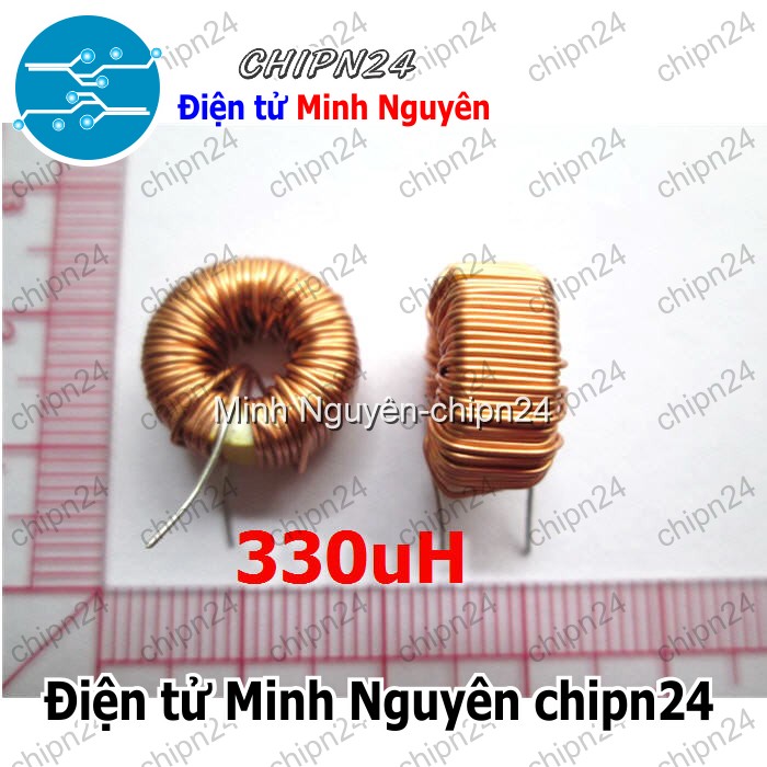 [2 cái] (K198) Cuộn cảm xuyến 3A 330uH DIP - HH000189