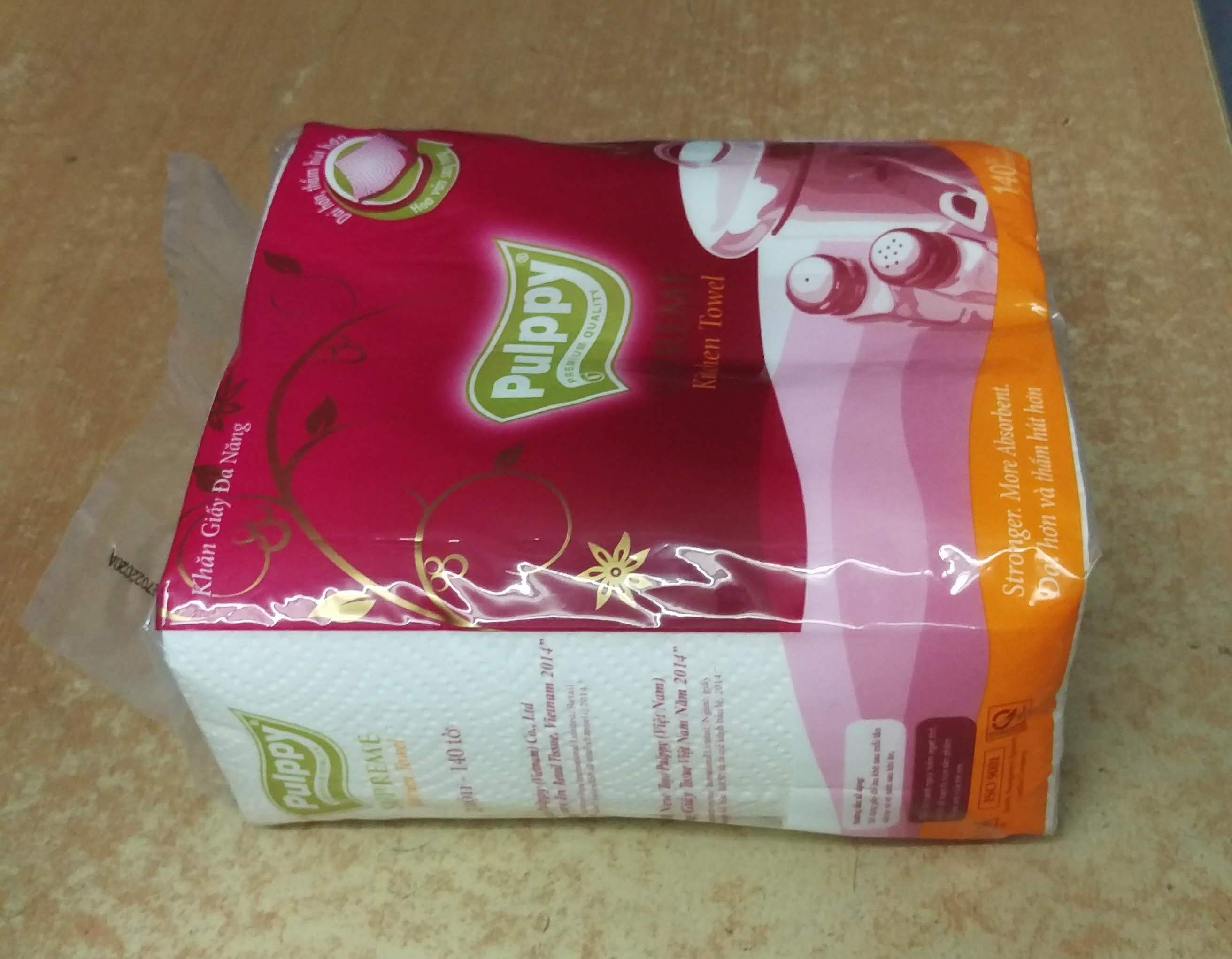 Khăn giấy bếp Pulppy Supreme (gói gồm 2 cuộn)