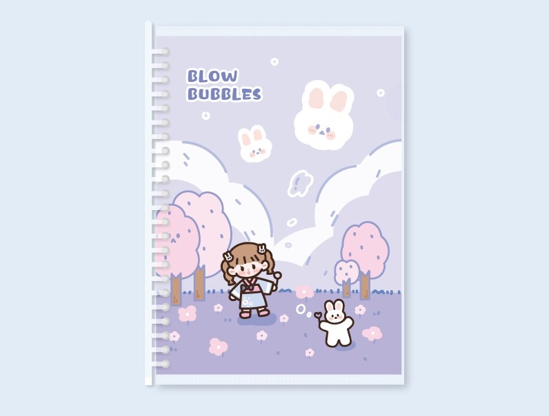 Sổ còng lưu trữ sticker chiết washi sổ A5 60 trang
