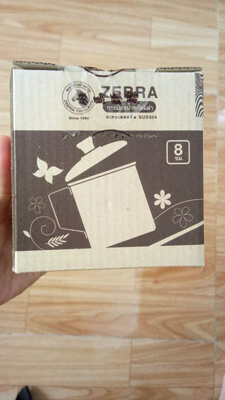 Ca nước Inox Thái Lan Zebra - Size 400ml - 2000ml