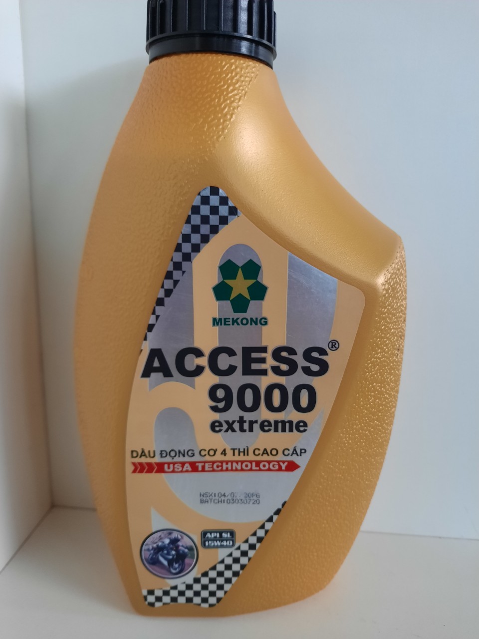 dầu động cơ Access 9000 15w40, API SL 1 lít, thương hiệu Mekong, siêu khuyến mãi, giá cạnh trạnh, chạy bốc, tiết kiệm nhiên liệu, không nóng máy, tương thích cho nhiều dòng xe của các hãng xe như: honda, yamaha,...