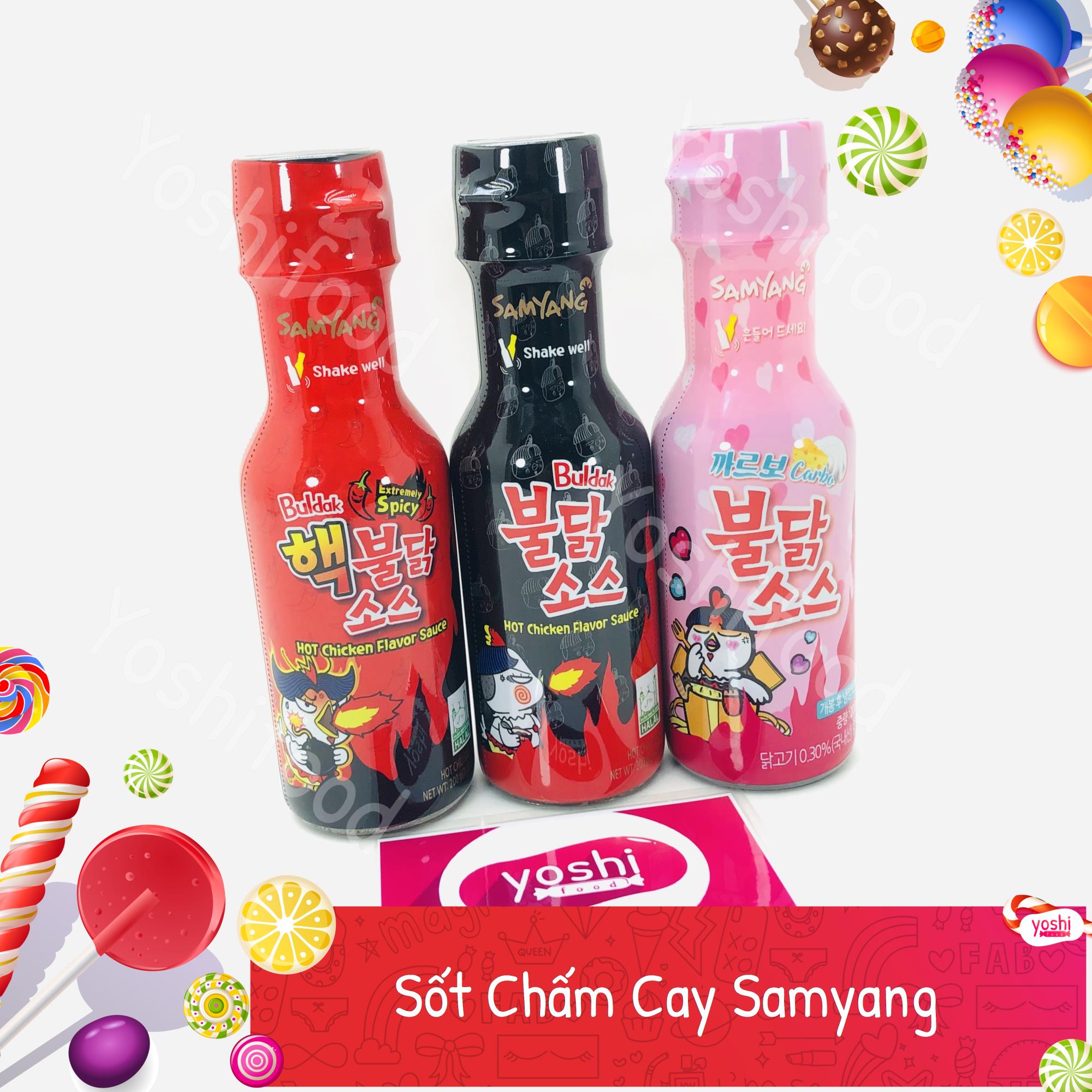 [3 Vị] Sốt Chấm Gà Cay Samyang Siêu Ngon Chai 200gr - Hàn Quốc