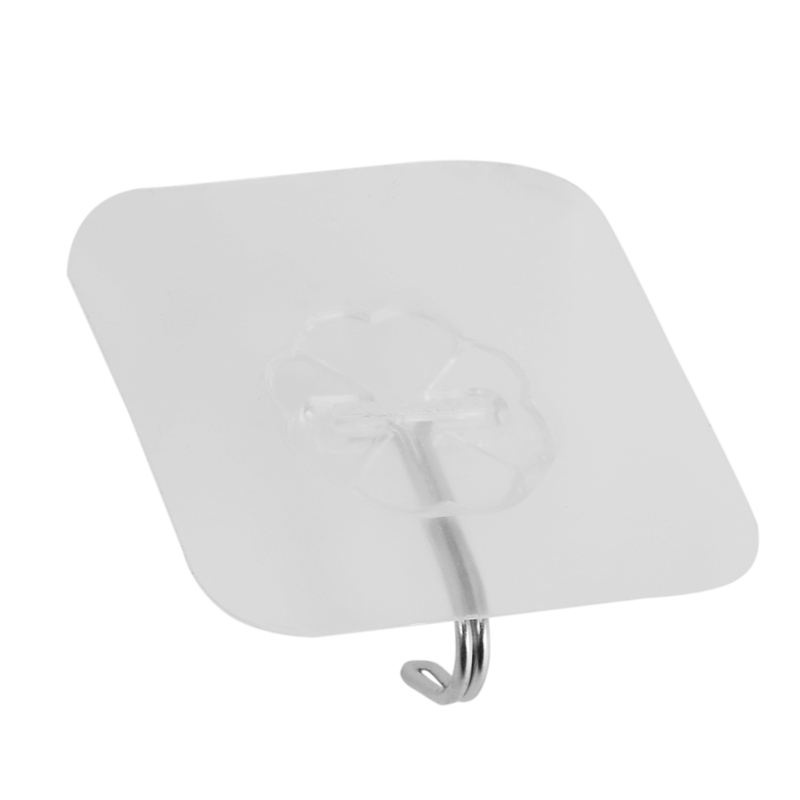 Strong Transparent Suction Cup Sucker Wall Hooks Hanger for Kitchen Bathroom Home (2)