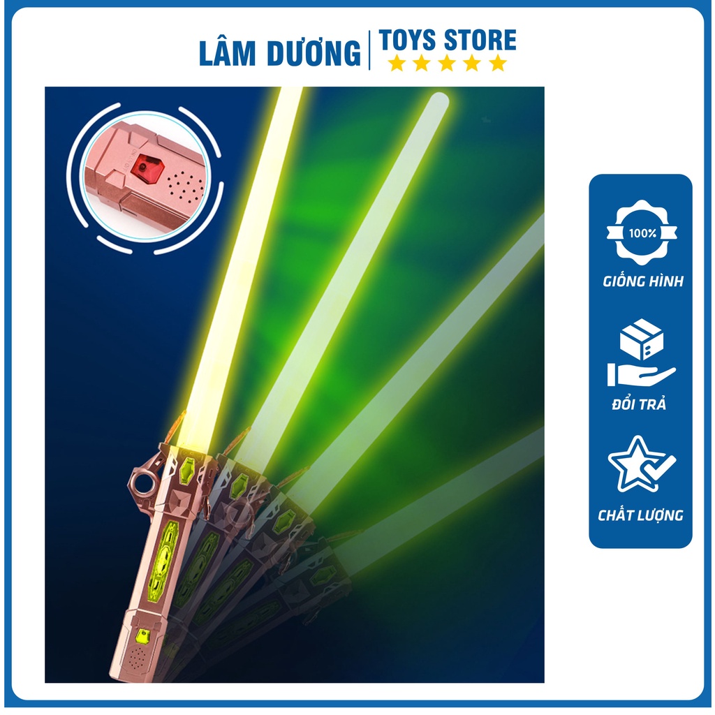 Kiếm Ánh Sáng Lazer Phiên Bản Mới Có Thể Ghép Đôi Sử Dụng Pin Sạc Type C LÂM DƯƠNG TOYS