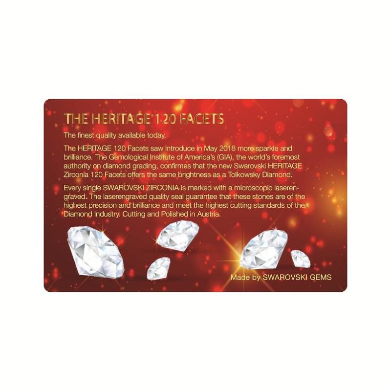 Kim Cương Nhân Tạo 8.0mm Dạng Tròn HERITAGE120 Giác - FASCINO GEMS LỘC XUÂN