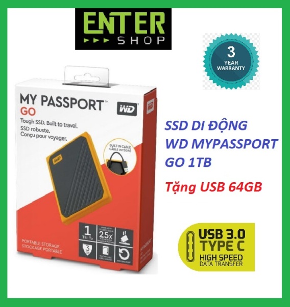 Bảng giá [Trả góp 0%]SSD di động Western mypassport Go 1T tặng kèm túi bảo vệ ổ cứng Phong Vũ