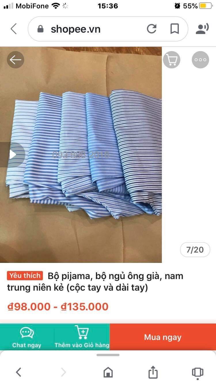 [HCM]Bộ pyjama nam