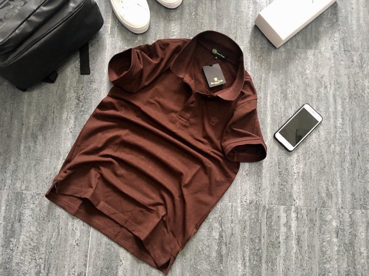 [HCM]ÁO THUN CỔ BẺ TRƠN COTTON - FMXH006