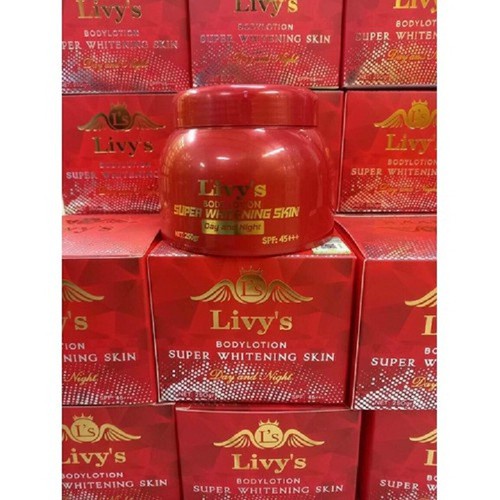Kem body livy's đỏ trắng da 250g
