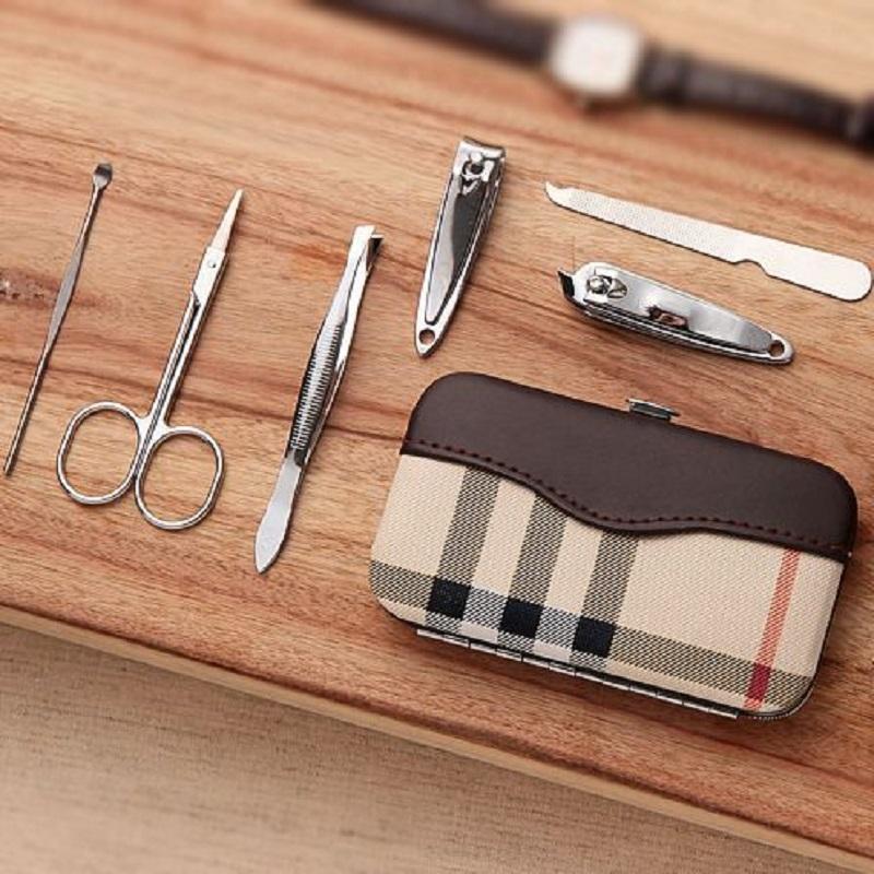 Bộ Kiềm,Bấm,Cắt Móng Tay 7 Món Da