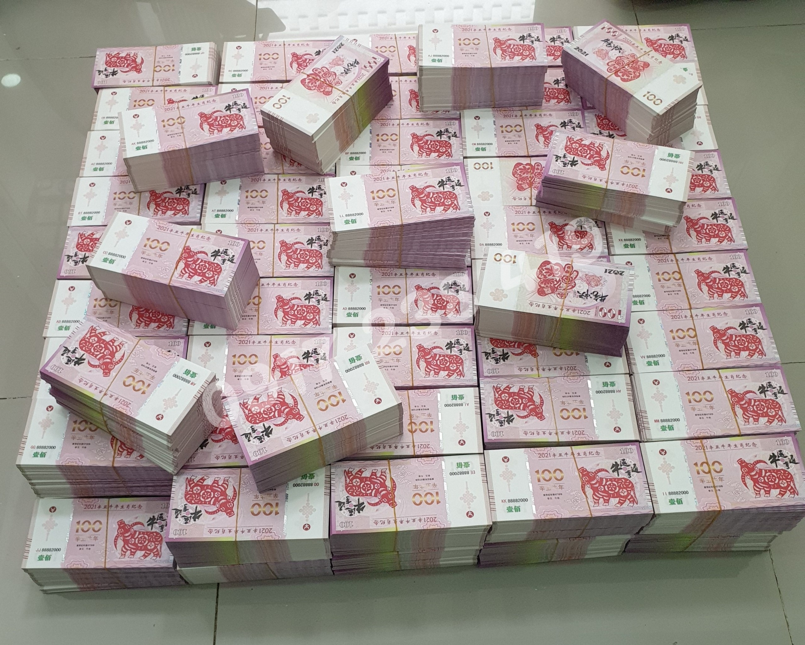 Tiền lưu niệm Macao hình con trâu 2021