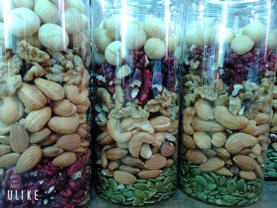[HCM]Hạt Dinh Dưỡng 500gr - Mix Nuts 5 loại hạt (Óc chó vàng Óc chó đỏ macca hạnh nhân hạt điều hạt bí xanh)