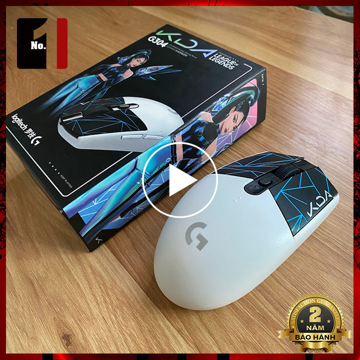 Chuột Gaming Không Dây Máy Tính Màu Trắng Logitech G304 KDA Chuột Vi Tính Laptop Chơi Game Siêu Nhạy