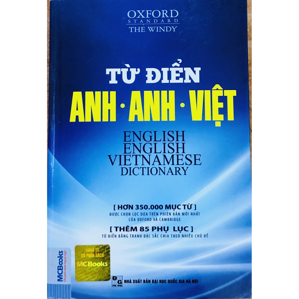 Sách - từ điển anh - anh - việt bìa đen mềm