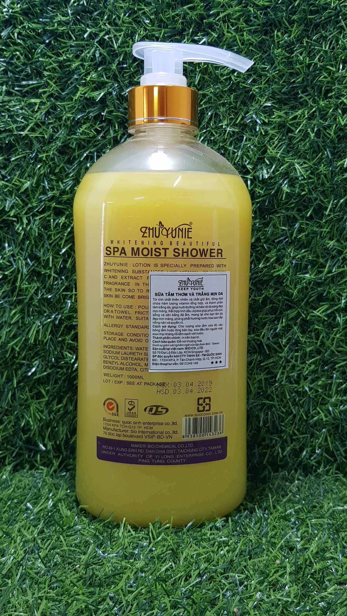 [HCM]Sữa tắm thơm và trắng da ZhuYunie 1000ml
