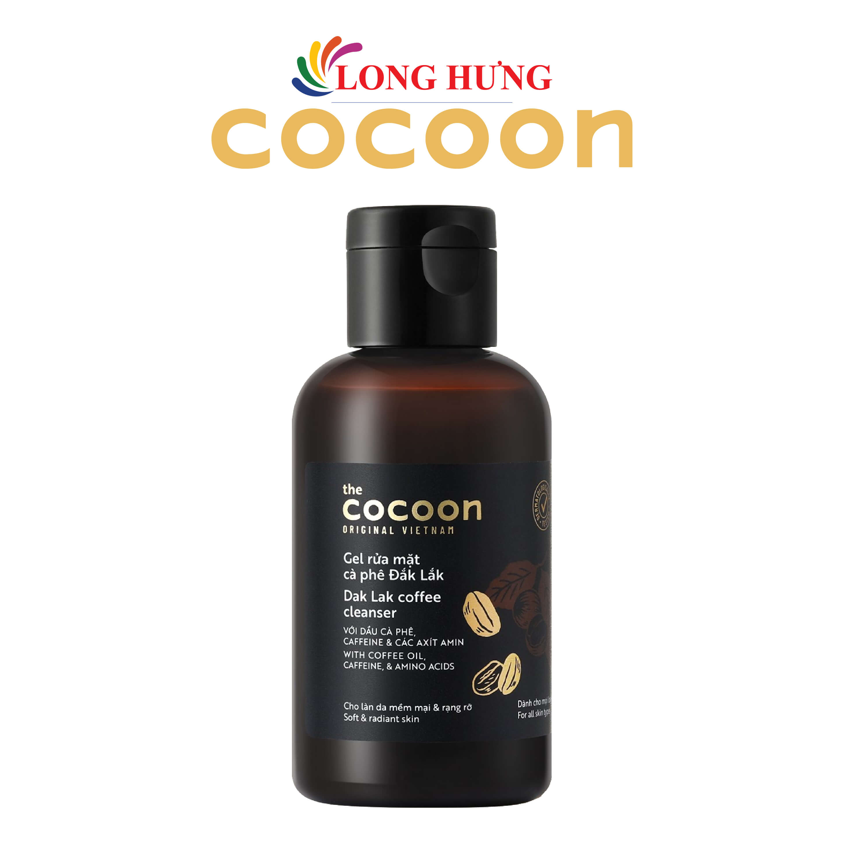 Gel rửa mặt cà phê Đắk Lắk Cocoon giúp da mềm mại và rạng rỡ