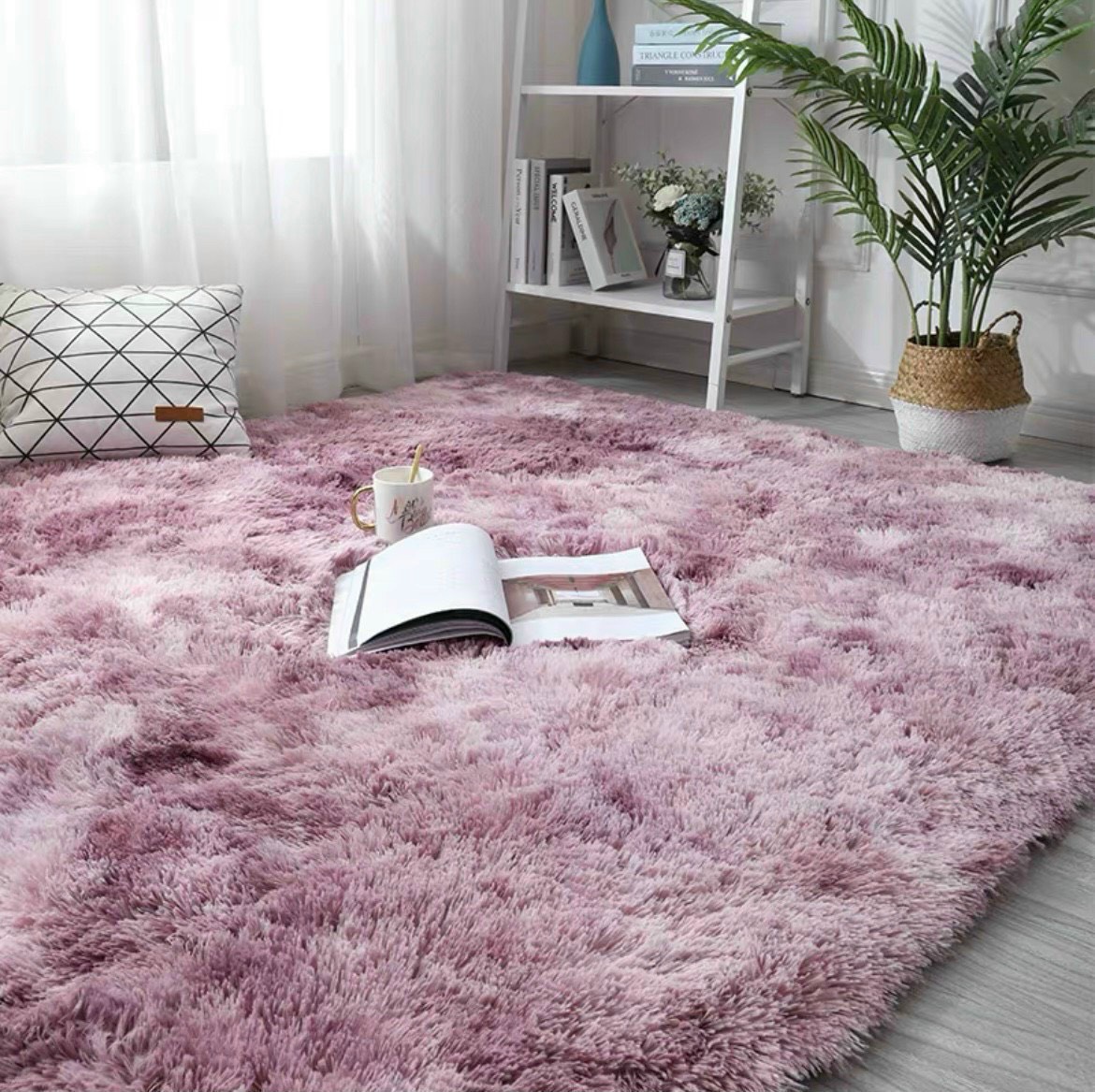 Thảm trải sàn phòng khách, thảm sopha, thảm lông nhập khẩu loại 1 trang bị lớp chống trượt