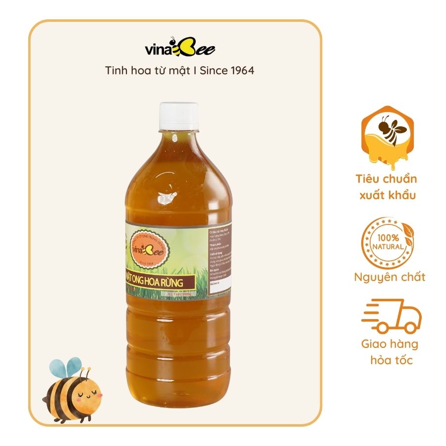 Mật ong hoa rừng Vinabee 1400g