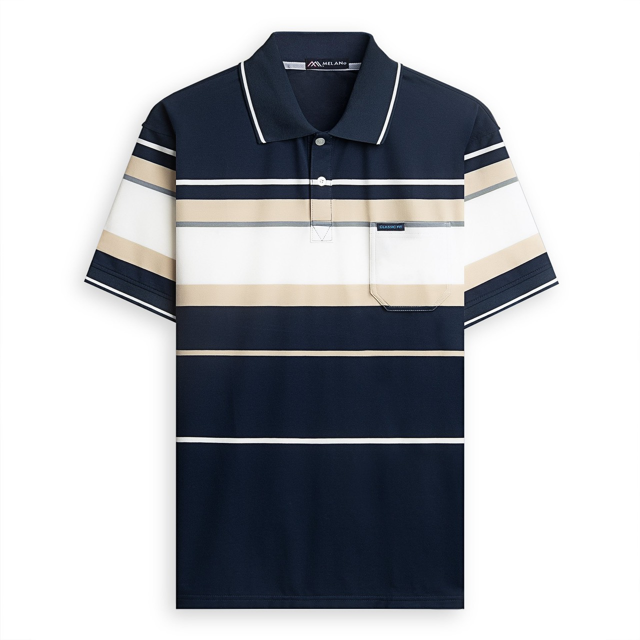 Áo polo thun nam trung niên ngắn tay BIG SIZE 3XL 100KG vải cotton sọc cổ form rộng, áo thun nam lớn tuổi