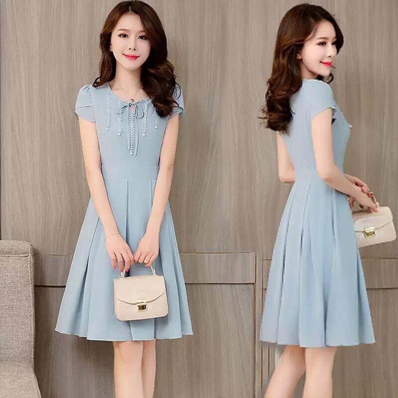 [HCM]ĐẦM XÒE VOAN LỤA TAY CON CỰC ĐẸP SIÊU SANG