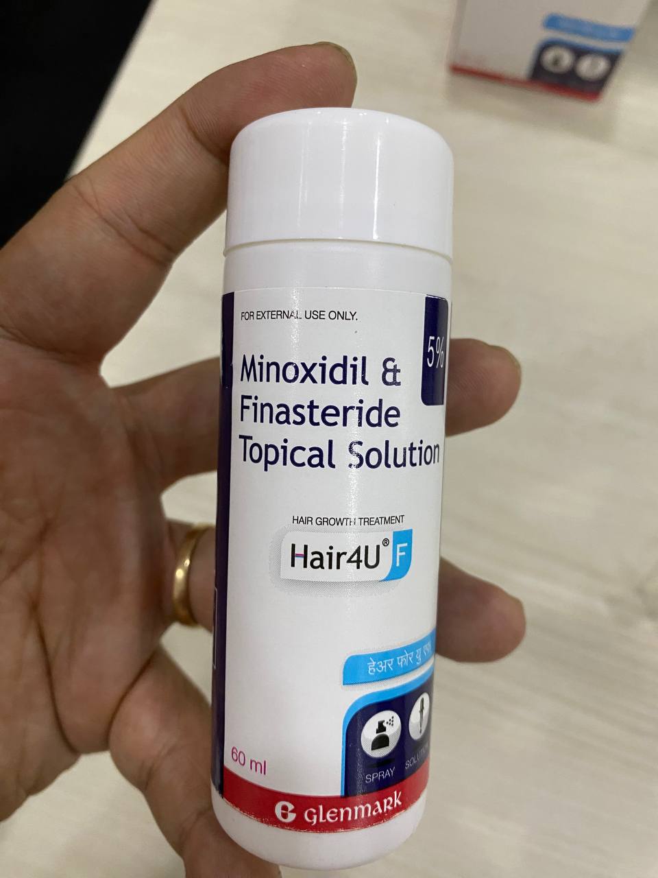 Chai xịt kích thích mọc tóc Minoxidil & Finasteride Topical Solution 5% - Hair4U