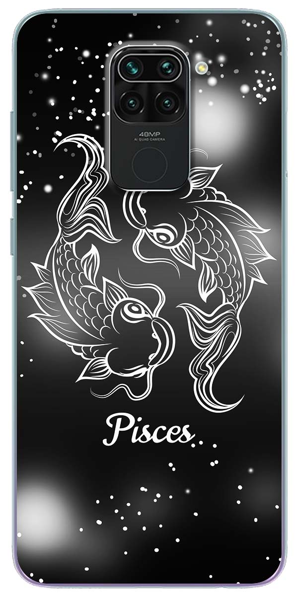 [HCM]Ốp lưng dành cho Xiaomi Redmi Note 5, Redmi Note 6, Redmi Note 7, Redmi Note 8, 8 Pro, Redmi Note 9, 9S, 9 Pro mẫu Cung hoàng đạo Pisces (đen)