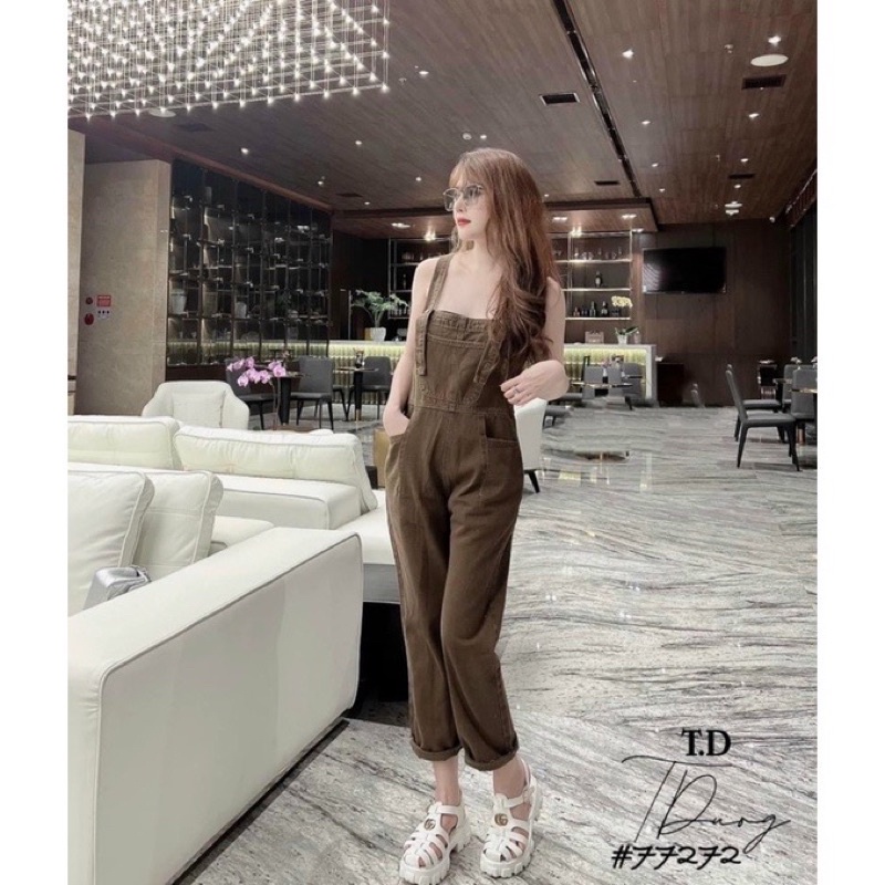 Yếm Quần Nâu Bò Hot Chất Đẹp (Có Sỉ)
