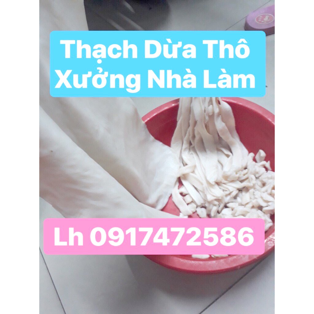 1kg THẠCH DỪA THÔ NGUYÊN CHẤT - THẠCH DỪA ÉP KHÔ