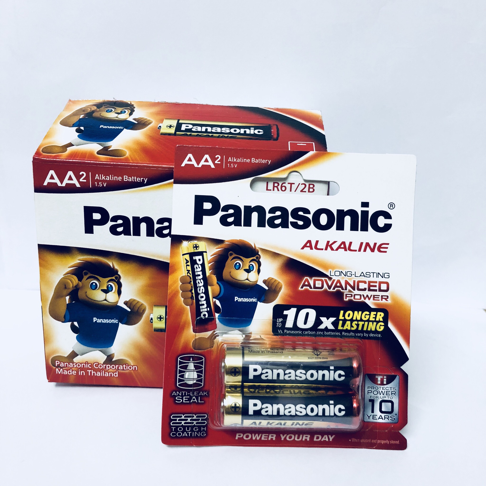 Combo 5 vỉ pin AA Panasonic Alkaline (1 vỉ 2 viên) chính hãng