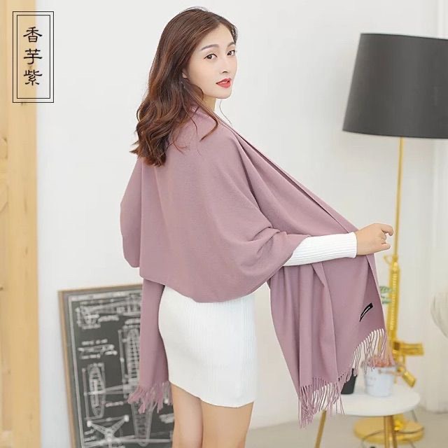 [XẢ HÀNG] Khăn choàng quàng cổ giữ ấm Cashmere Chất Len Dệt Mịn