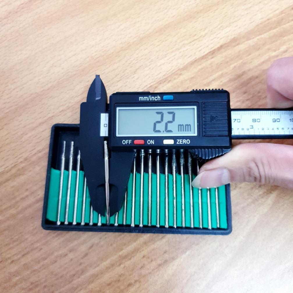 Bộ 20 mũi khắc mài hợp kim mini cán 2mm - mũi mài khắc kim cương mini dùng cho tất cả các loại máy