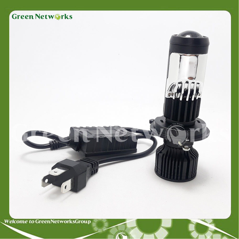 Đèn pha led l6k quạt bi cầu chân h4 80v - 1 đèn greennetworks