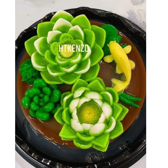 Khuôn silicon làm hoa sen nở lớn 10cm