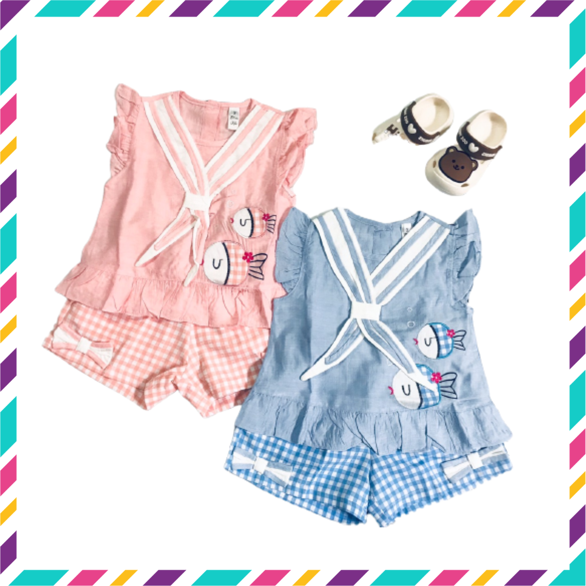 Set bộ nơ kiểu dễ thương cho bé gái