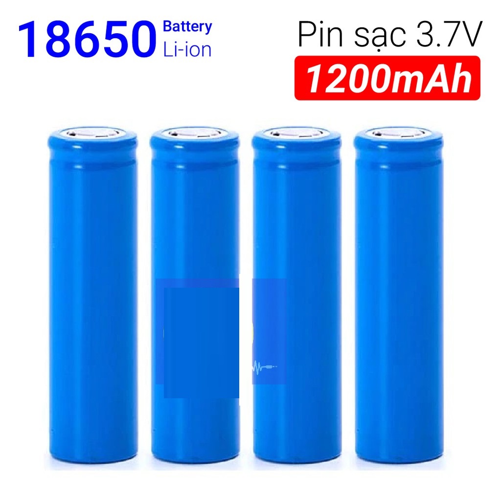 Bộ 8 pin sạc 18650 LSY dung lượng 1200Mah cho Box sạc, cell pin laptop, đèn pin, quạt, mic