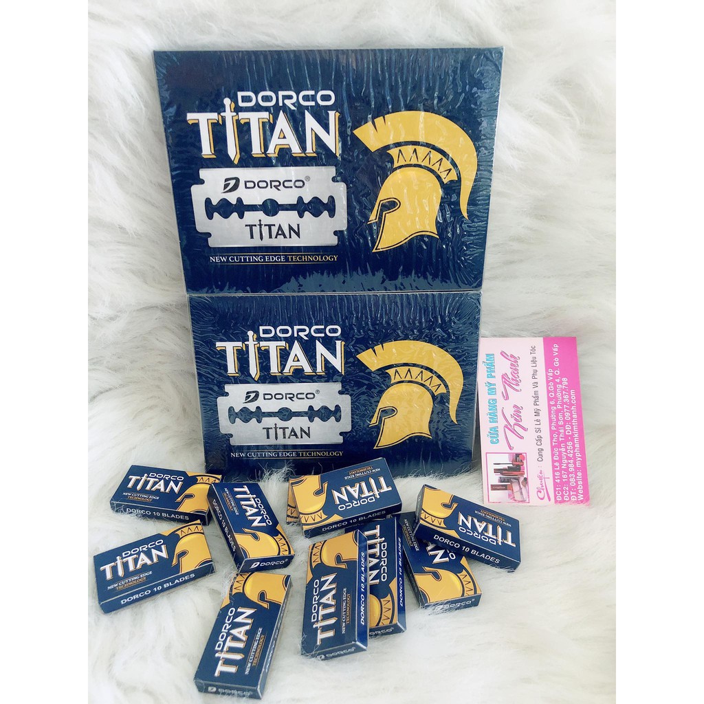 1 HỘP LẺ DAO LAM DORCO TITAN 10 CHIÊC