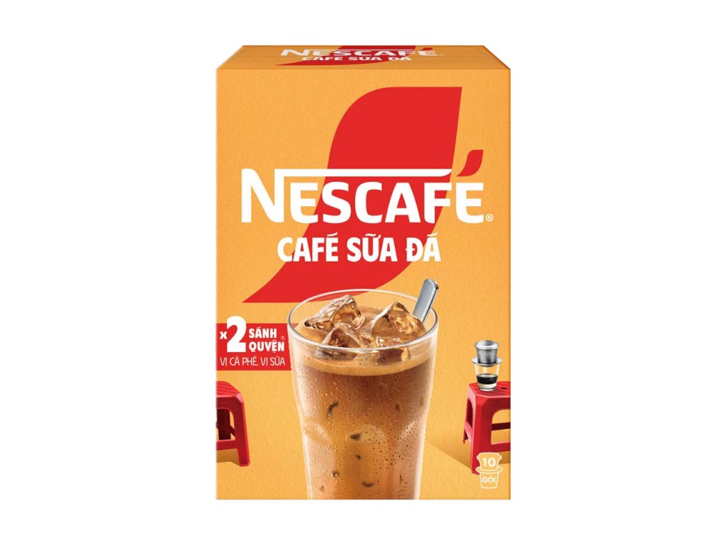CÀ PHÊ NESCAFE 3IN1 SỮA ĐÁ  HỘP 10 GÓI x 24GR - 30692