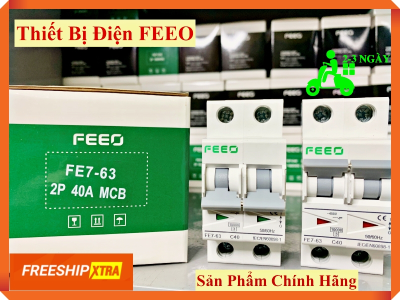 Aptomat AC/ MCB AC 2P 40A 10kA - FEEO