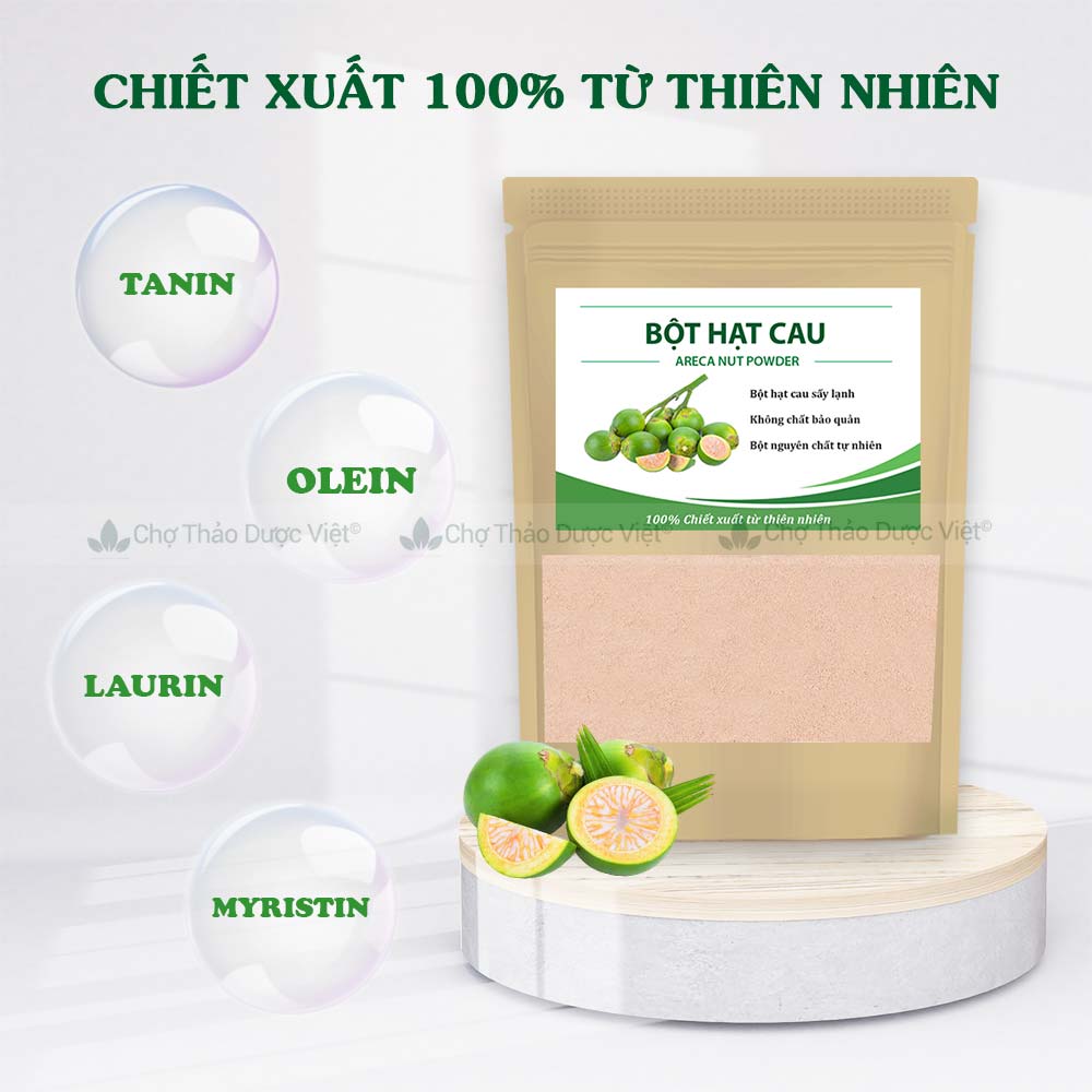 Bột hạt cau 500g, bột cau rang thơm, nguyên chất, hỗ trợ giảm đau răng, hôi miệng, tốt cho tiêu hoá