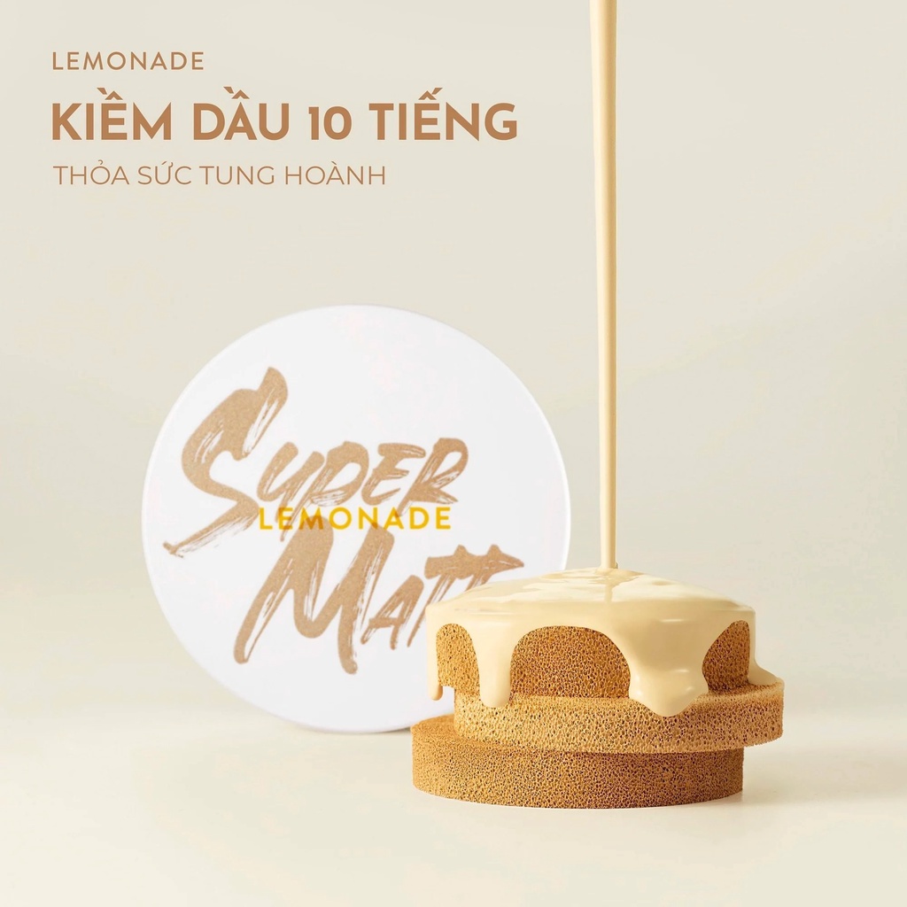 [FREESHIP]-Phấn nước kiềm dầu Supermatte cushion Lemonade