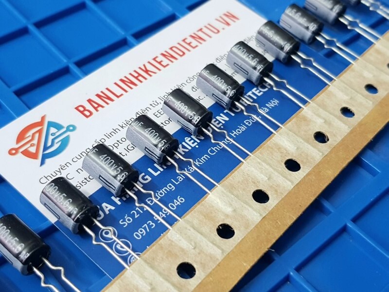 Tụ hóa aishi 5.6uf 400v kích thước 7x11mm