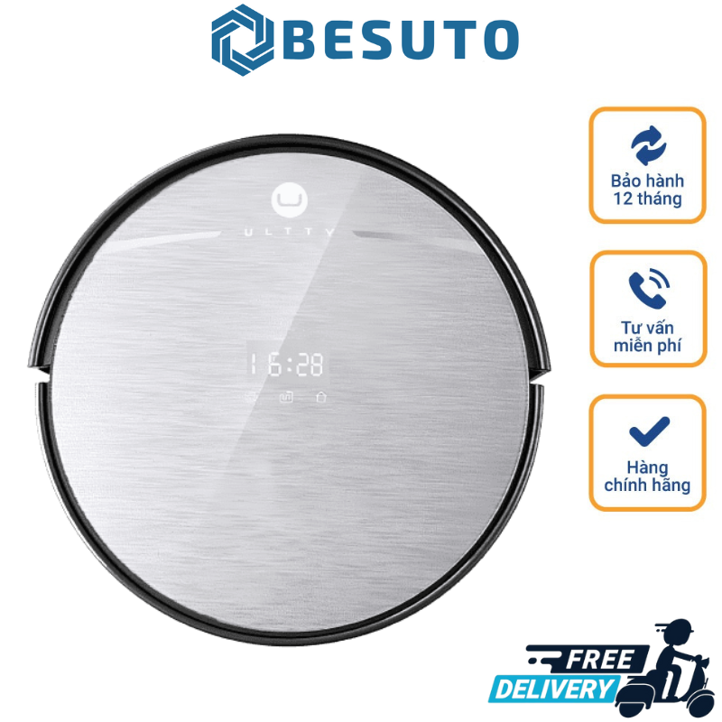 ULTTY SKJ-RB01X Smart Home Vacuum Cleaner Robot, Automatic Vacuum Cleaner, Connects to Phone App, 2000Pa Large Capacity, Automatic Charging, Anti-collision Sensor, Anti-fall, Imported from Germany, Monthly Warranty