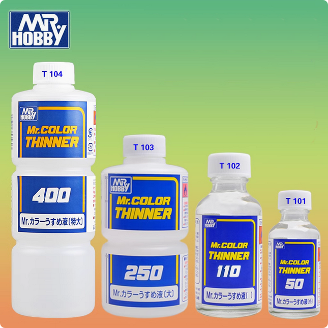 Dung Dịch Pha Sơn gốc xăng dành cho sơn mô hình lắp ráp gundam Mr Hobby Thinner 110ml / 250ml / 400ml ( T102 / T103 / T104)