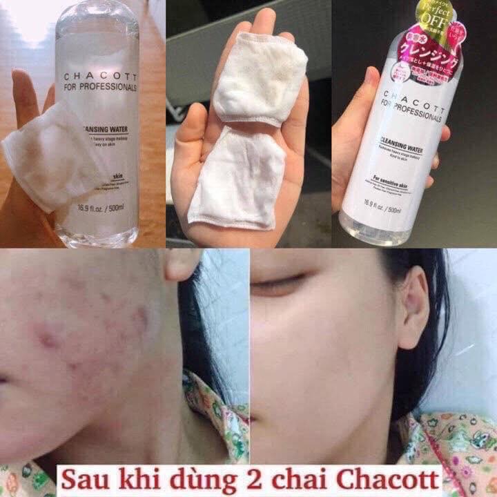 Nước tẩy trang Chacott for Professionals Cleansing Water 500ml