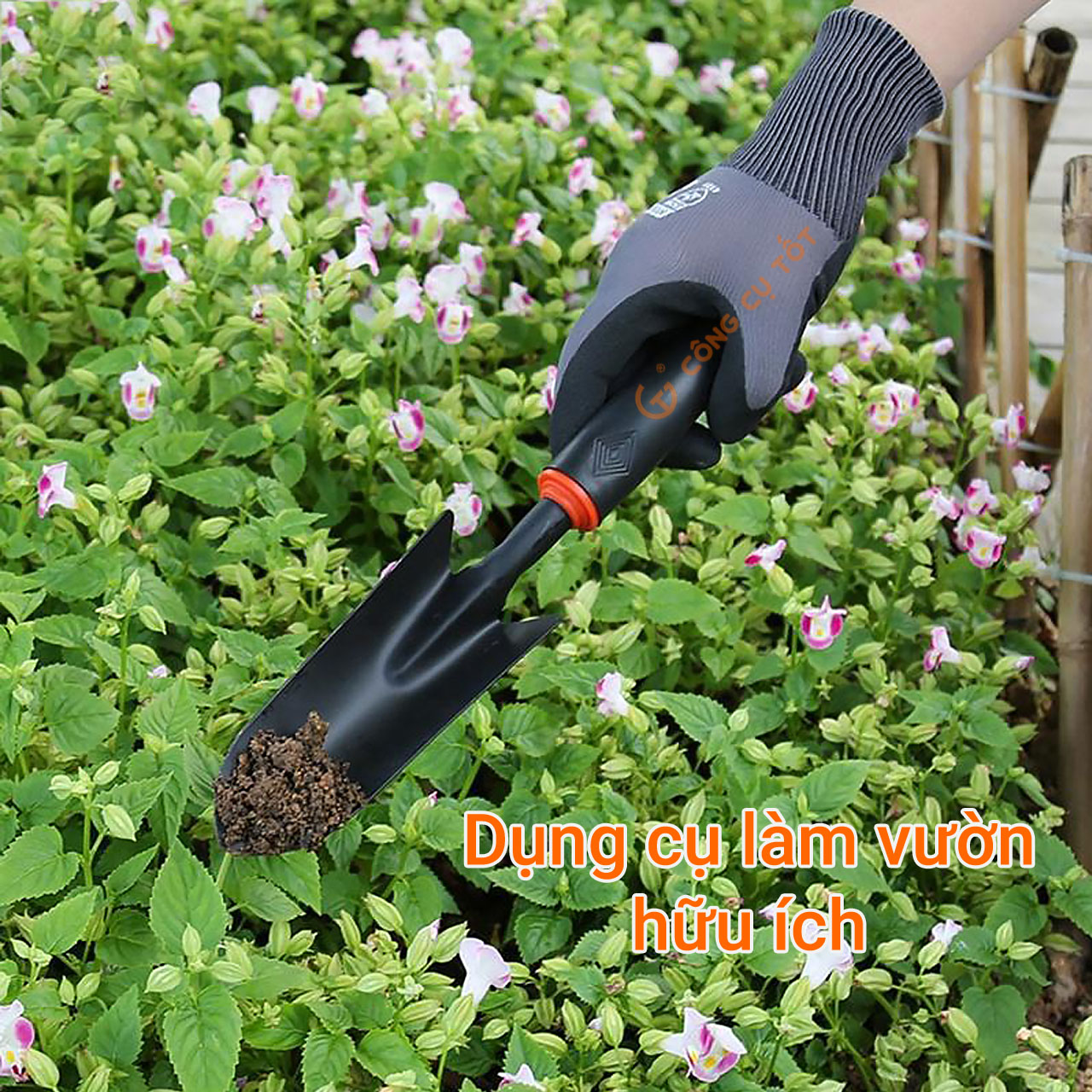 Xẻng xúc đất - xẻng nhổ cỏ trồng cây